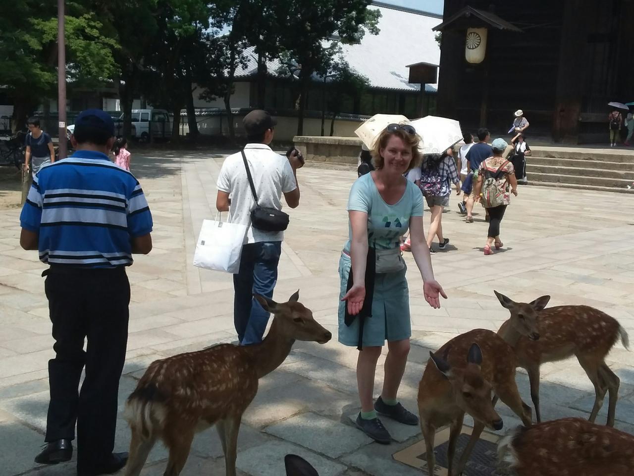 Emmanuelle et les daims de Nara