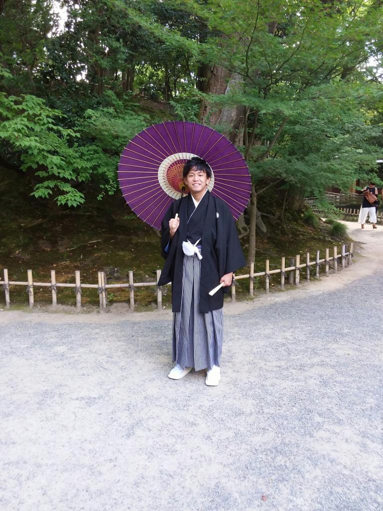 Marié dans les jardins Kenroku-en, Kanazawa