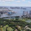 Vue de la baie de Tokyo depuis le Dentsu building 