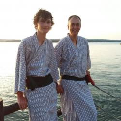 Frédéric et Matthieu en yukatas
